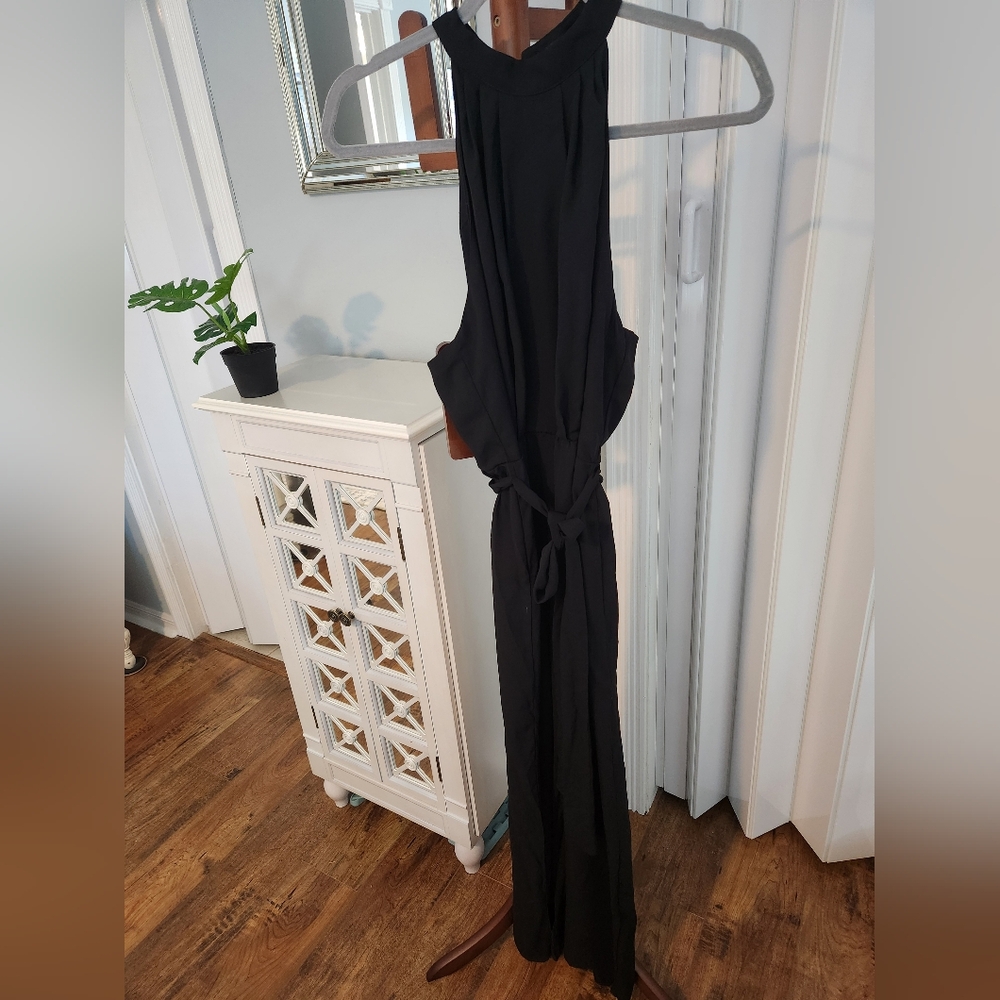 New in Bag High Neck Classy Black Jumpsuit